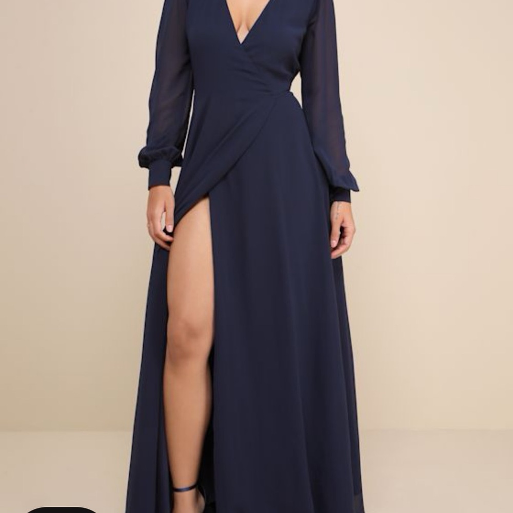 Lulu's My Whole Heart Long Sleeve Maxi Dress